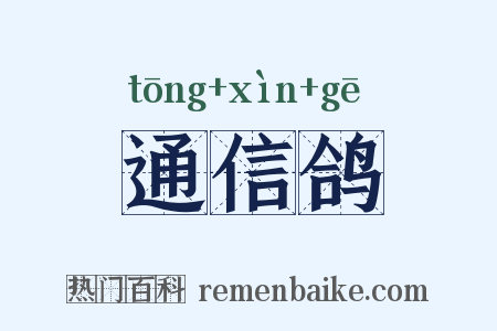 通信鸽是什么意思的图片